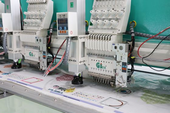 15 голов Лазерная режущая вышивка 220V 380V полная ткань вышивка машина