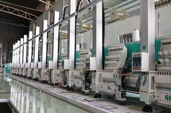 15 голов Лазерная режущая вышивка 220V 380V полная ткань вышивка машина